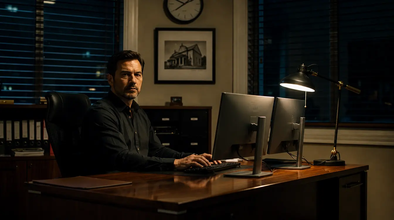 Business owner working late as operational complexity builds